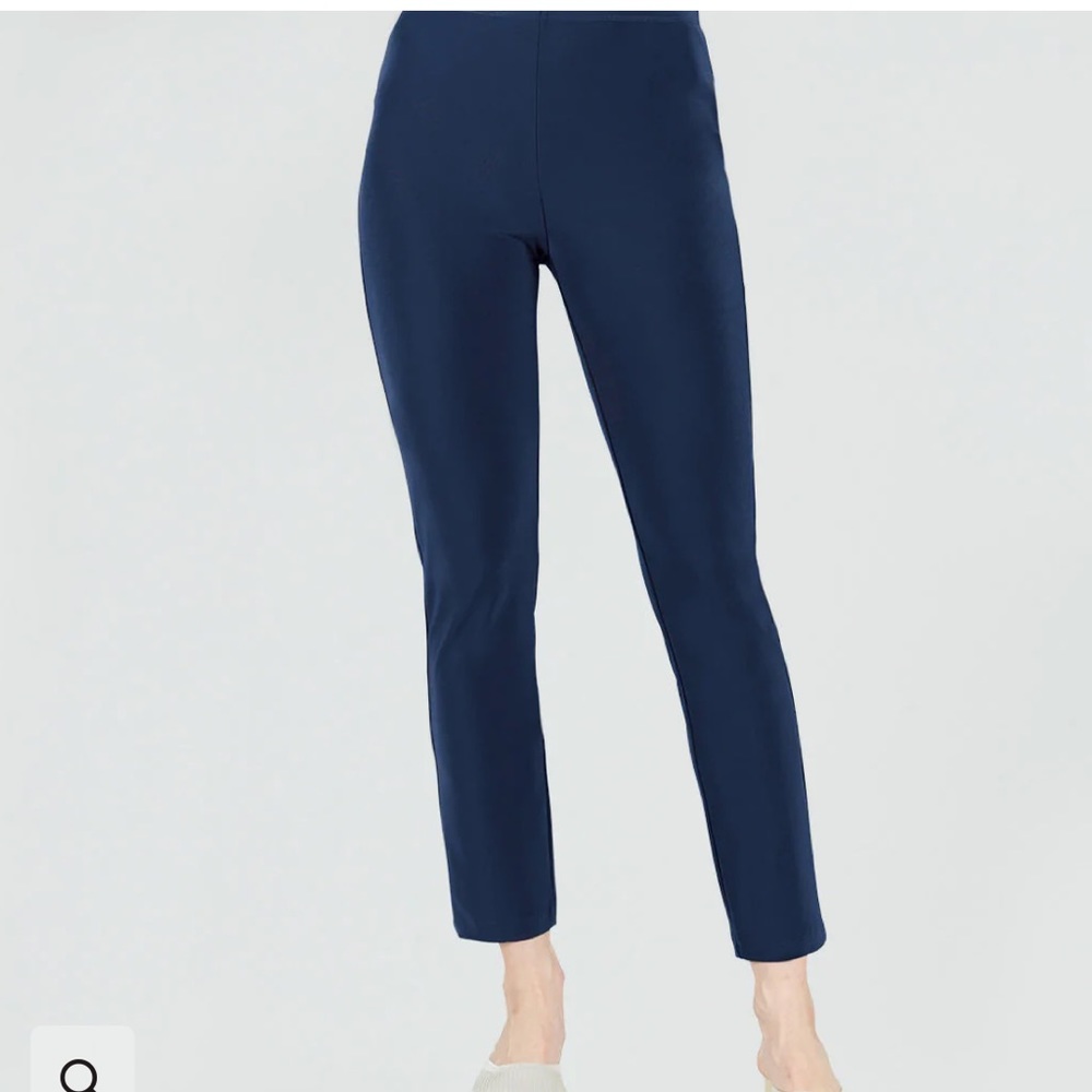 NWT Navy Clara Sun Woo Signature Straight Leg Pant-3PT